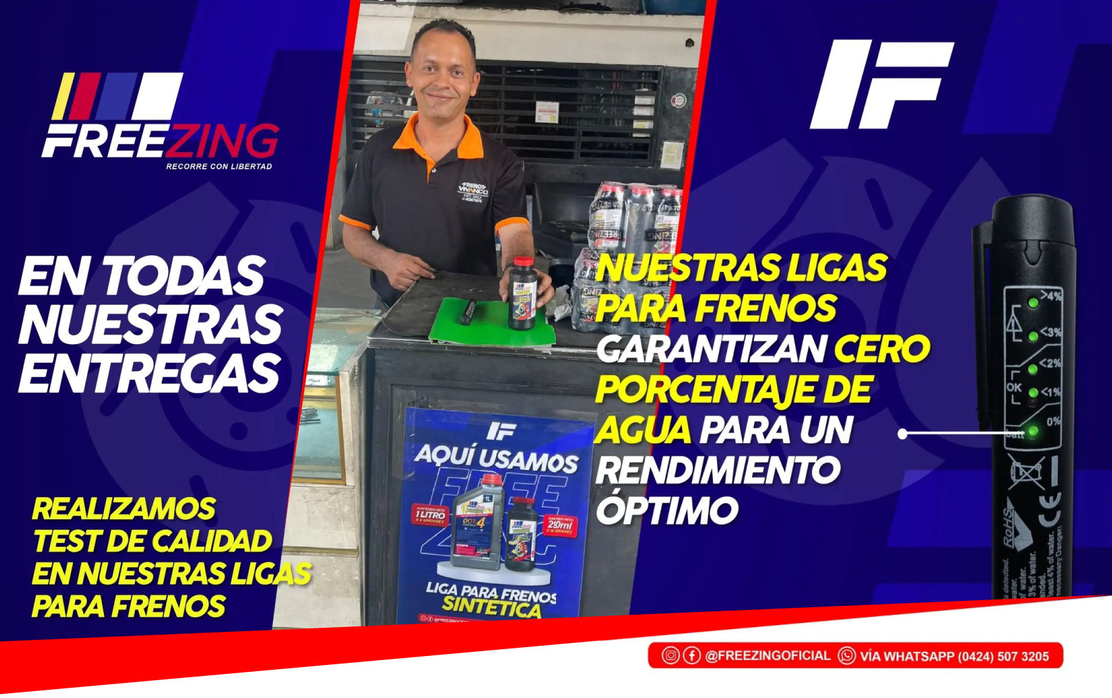 Liga de frenos DOT-4 Freezing
